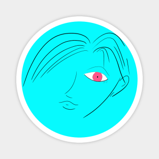 Portrait in Blue Magnet